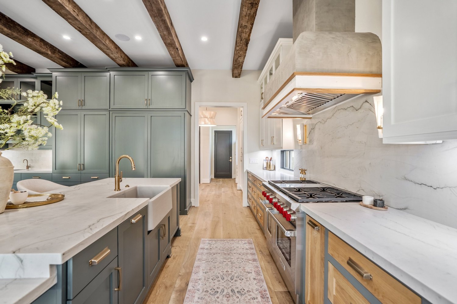 Kitchen with Bora Bora European oak flooring